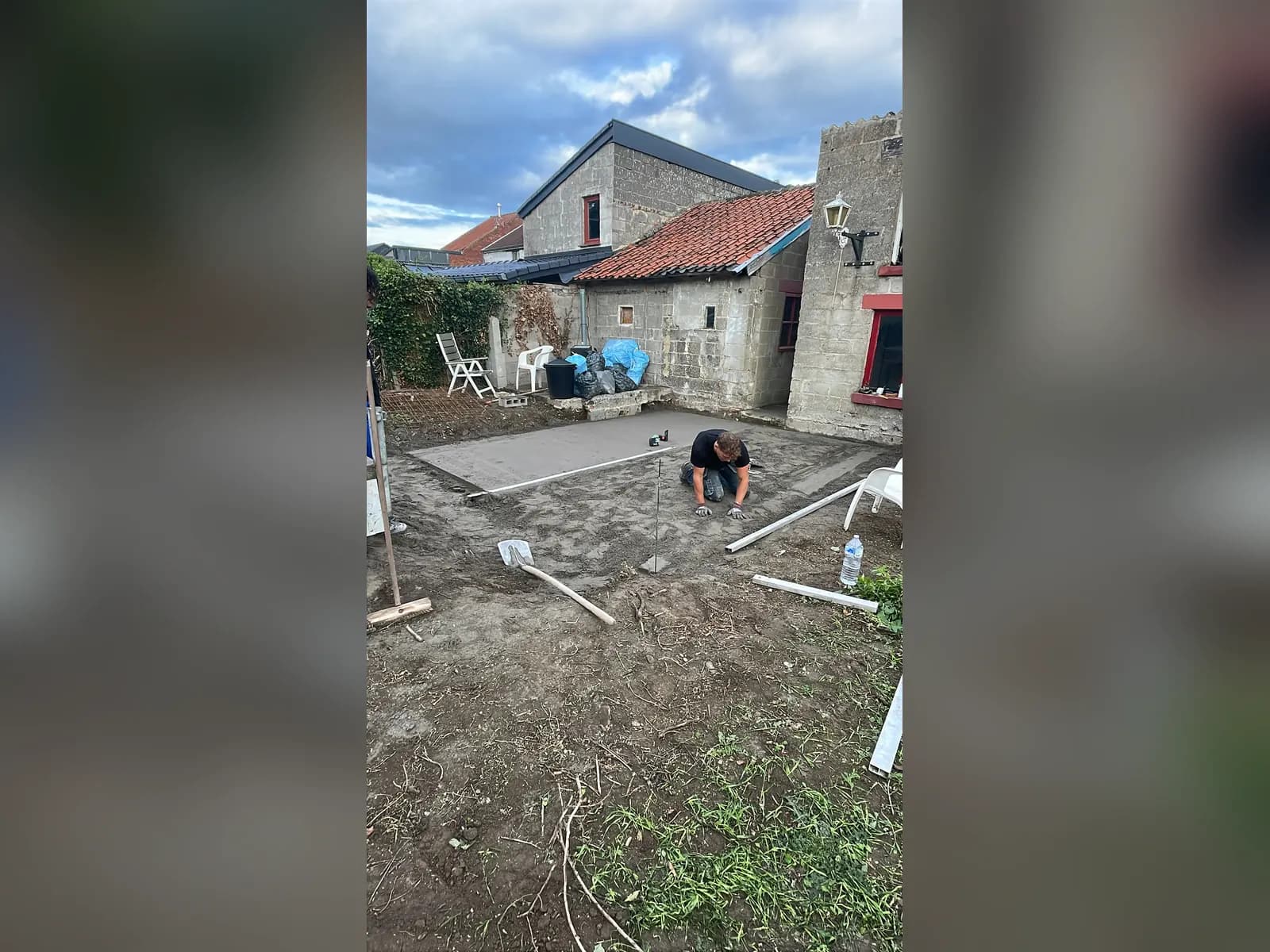 Terras met betonfundering in Zichen – foto 3